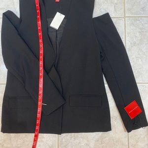 SAKS FIFTH AVENUE  XS
Black Cold Shoulder Blazer